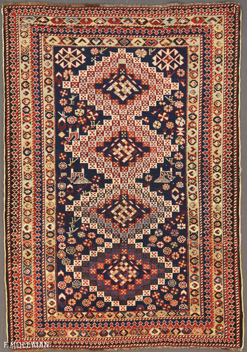 Antique Caucasian Shirvan Rug (150x104 cm)